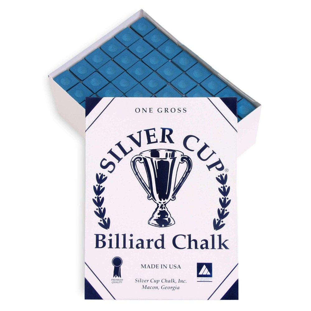 Pool cue Billiard Premium Chalk - Gross - 144 PCS - Blue