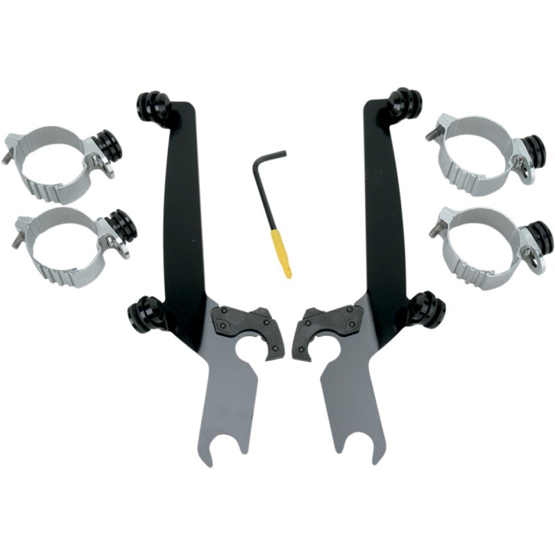 MEMPHIS SHADES Sportshield Trigger-Lock Complete Mount Kit - Black - MEB8928
