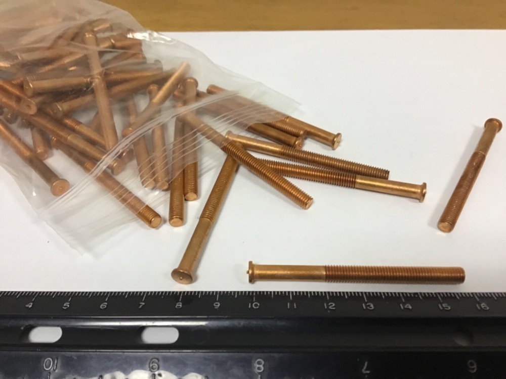 Qty (50) M5 X 60mm Burco CD Weld Studs