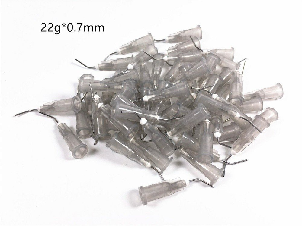 5000/Lot Dental Pre Bent Flow Dispensing Tips Flowable Needle Delivery Tip Etchi