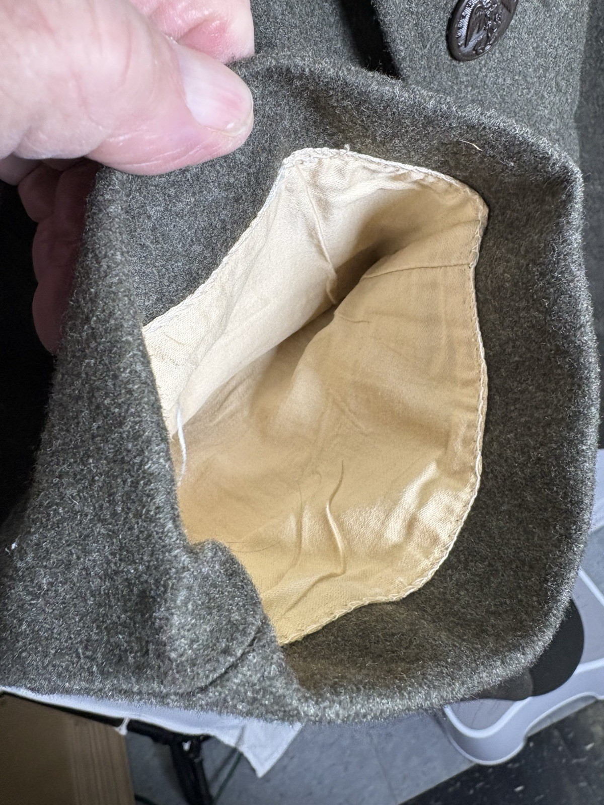 WWII USMC Overcoat 1942-43 Quartermaster 4-L Long Wool Coat