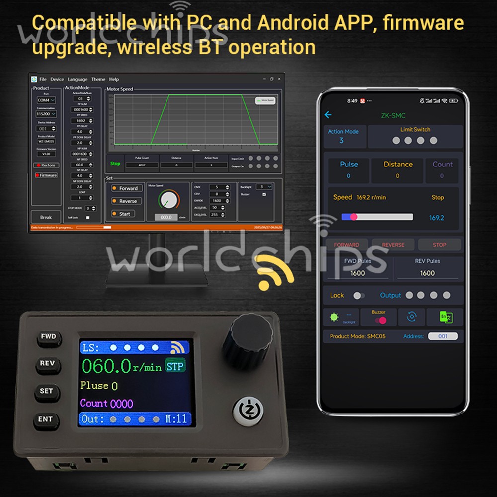 SMC05 Stepper Servo Motor Pulse Controller with Forward/Reverse Speed Control