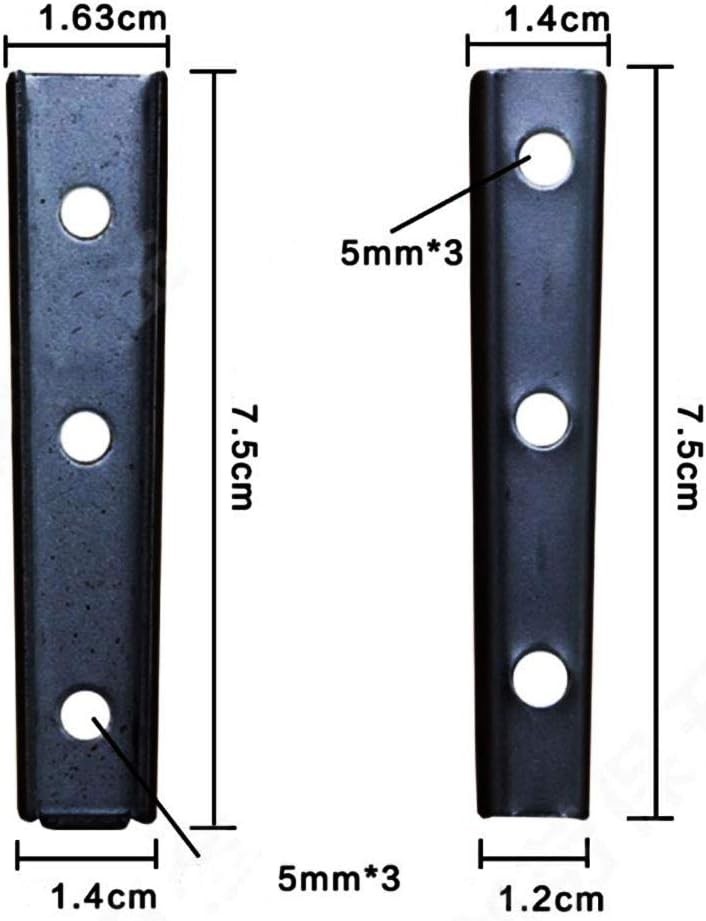 6 Pair Concealed Headboard Panel Wall Fixing Brackets, Interlocking Wall Hangers