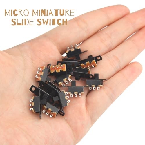 100 PCS 0. 5A 50V DC 3 Pin On/Off 2 Position Panel Mount Slide Switch Micro