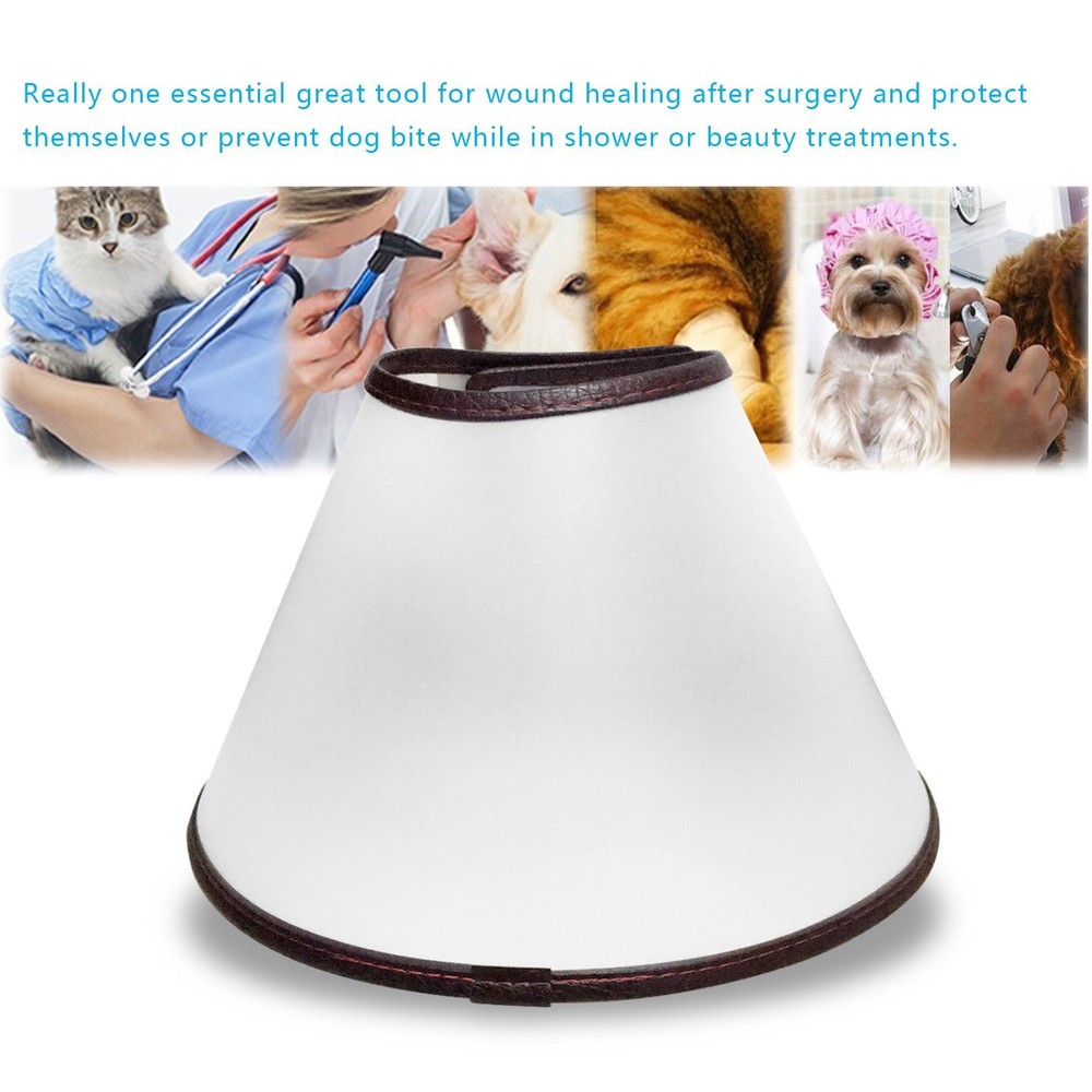 Adjustable Dog Elizabeth Collar Latest Upgrade Pet Protective Collar with Sof...