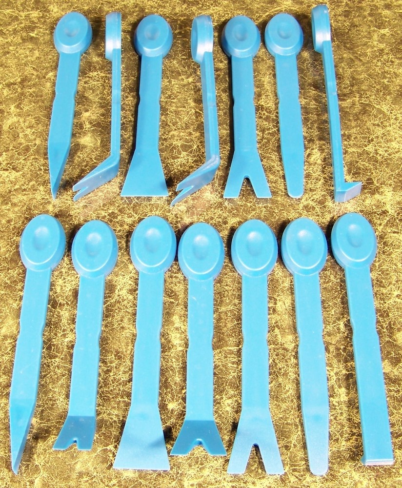 14pc 7" Non Scratch NYLON PRY BAR SET New mini small puller bars molding trim