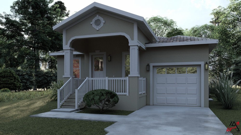 BLUEPRINTS MEDITERRANEAN HOUSE PLAN ARCHUP #124