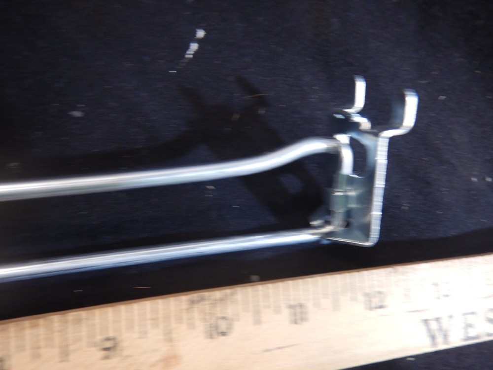 50 Pack 10" Hook with Label Holder for Pegboard Retail Display Use