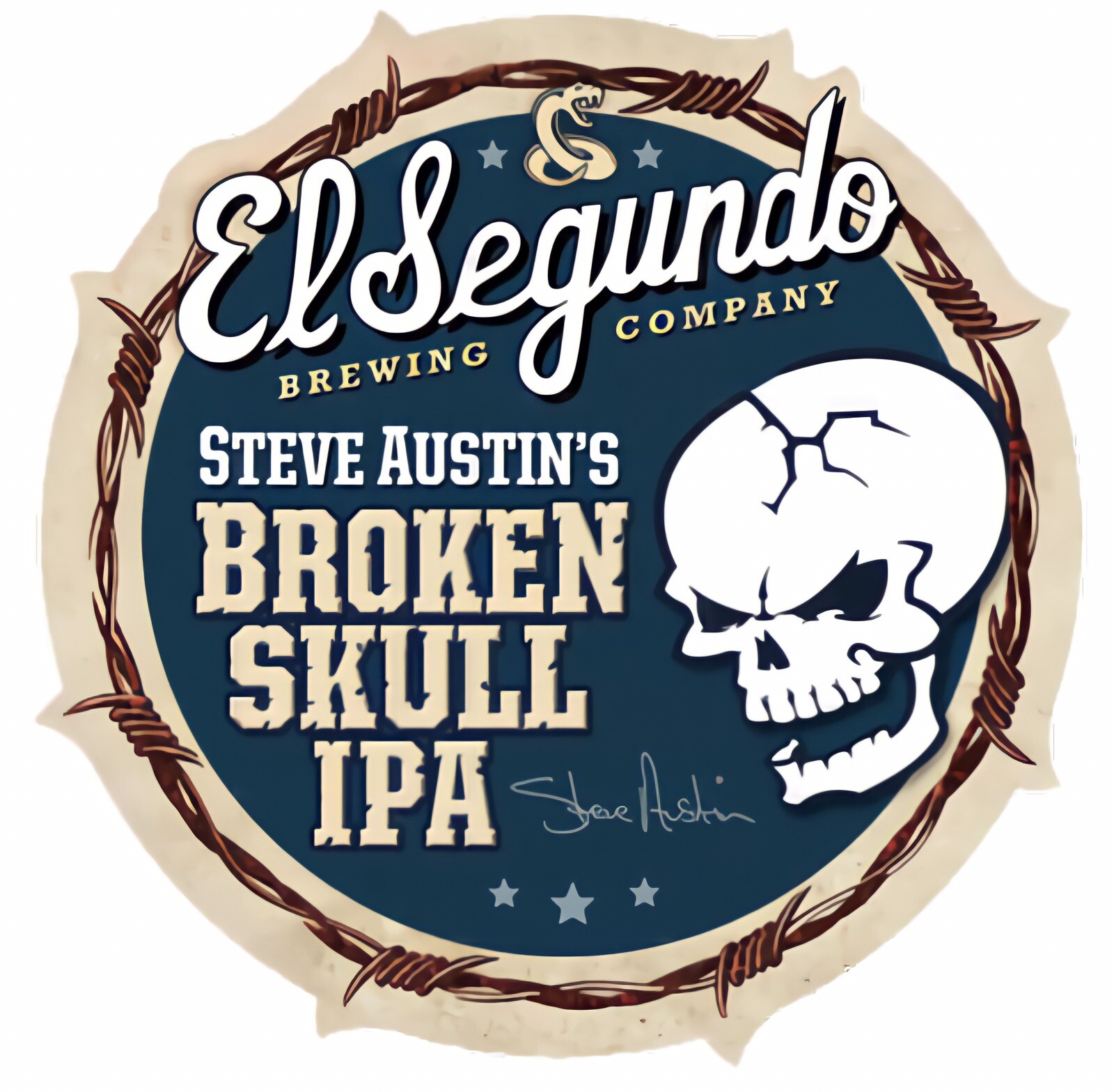 El Segundo Brewing Company Sticker decal craft Brewery Stone Cold Steve Austin