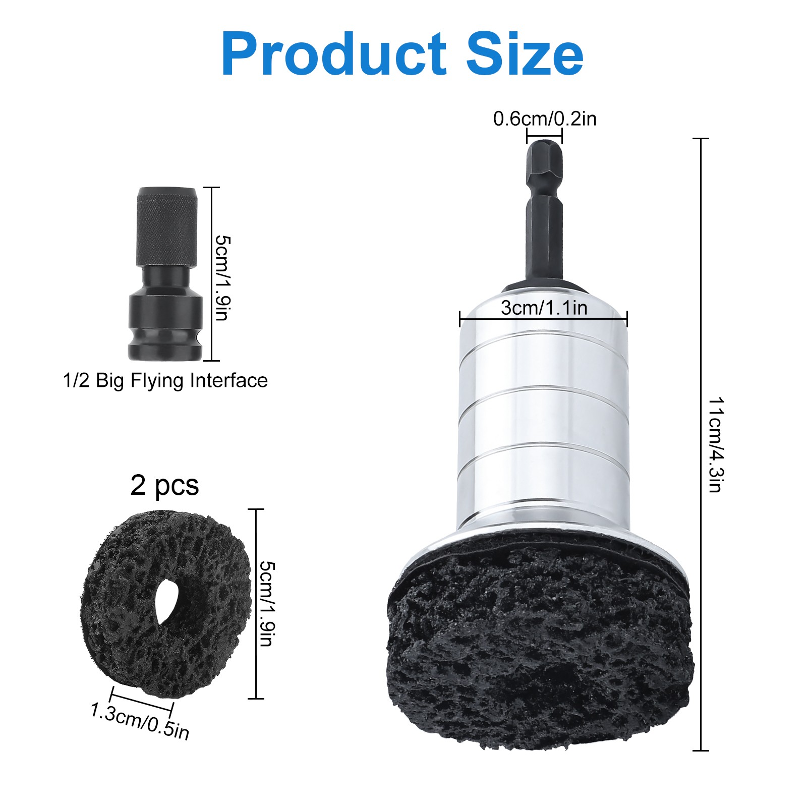 Wheel Stud Cleaner Hub Resurfacing Kit Car Rust Remover Brake Disc Grinding Tool