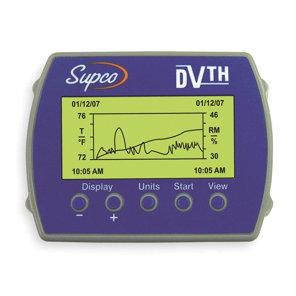 SUPCO DVTH Data View Logger,Temp and Humidity 1TMR5