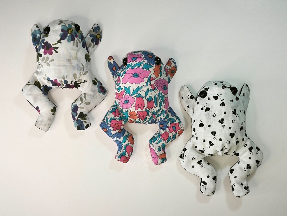 Baby Frog Sewing Pattern: Stuffed Toad Bean Bag Toy (PDF)