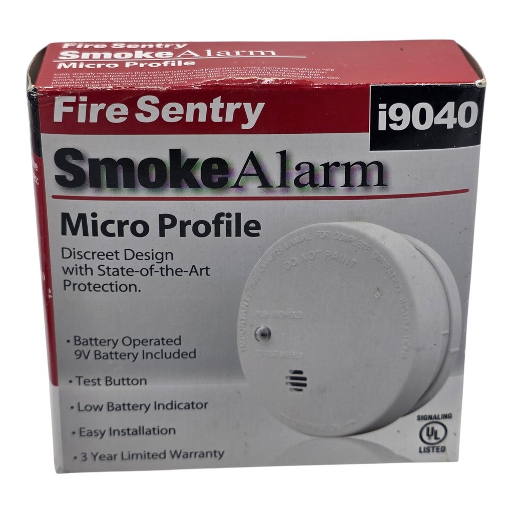 *4PACK* Kidde Smoke Alarm Detector Micro Profile Model i9040 Ionization 21026056