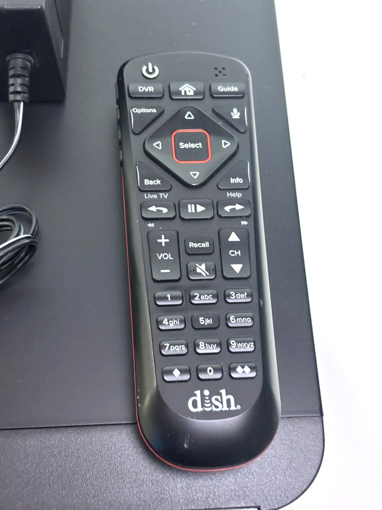 Dish Hopper 3 DVR Receiver w/ Joey Wireless Client Remote Power On Untested
