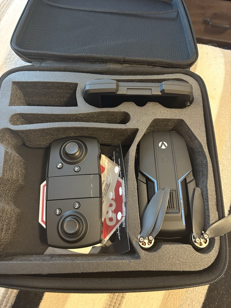 Foldable Ready to Fly Drone with Remote Control, Camera and Carrying Case