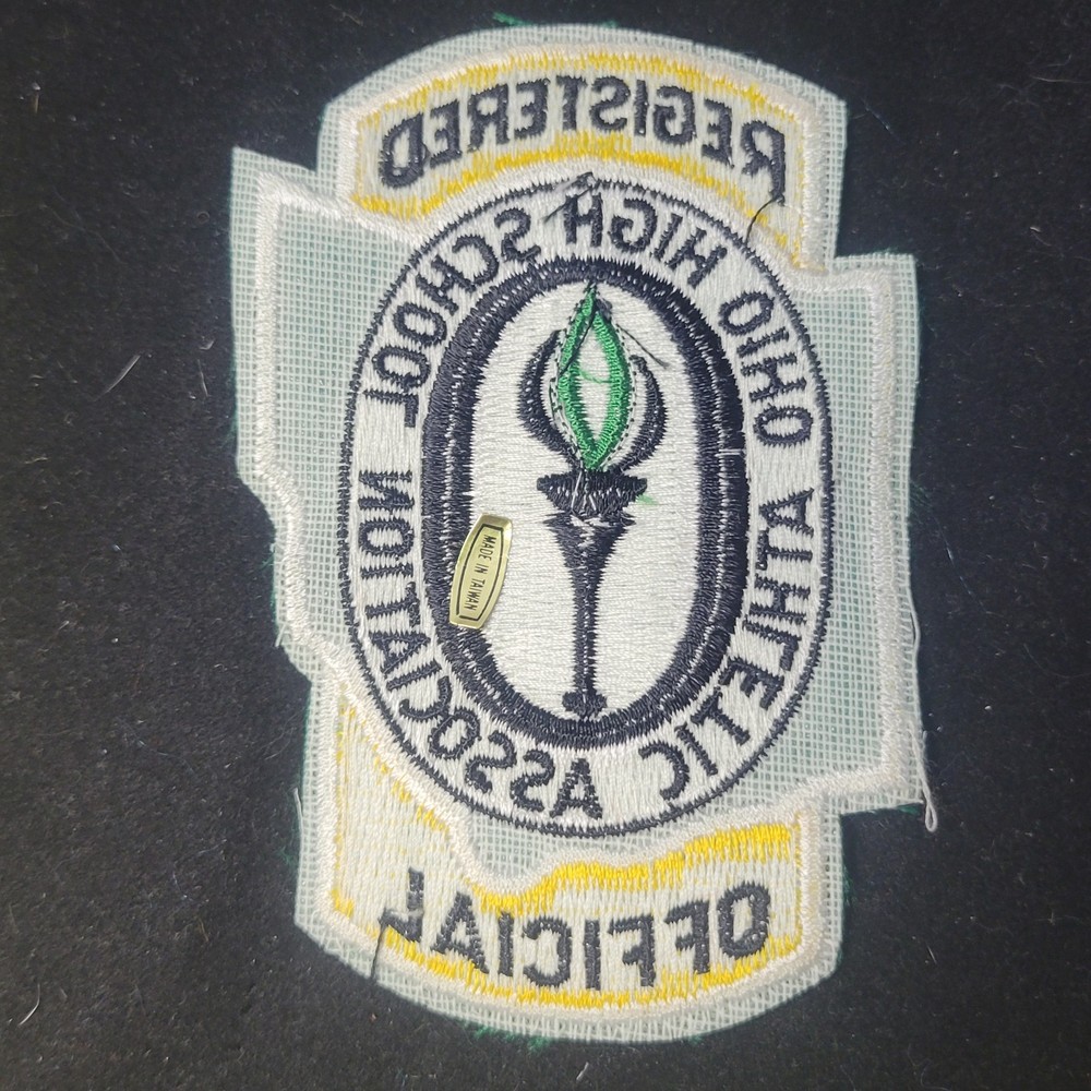 Registered Official Ohio High School Athletic Assc Embroidered Jacket Patch Logo
