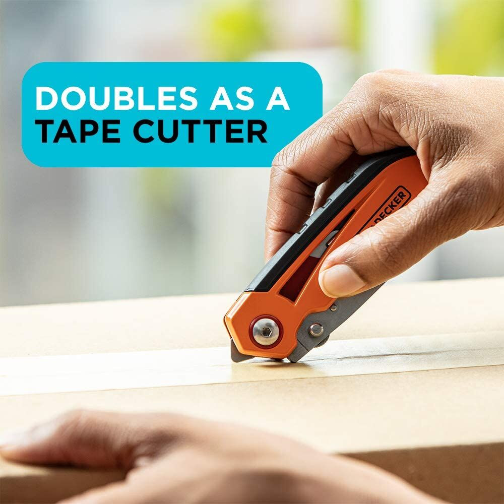 BLACK+DECKER Utility Knife With Blade Storage - BDHT10002