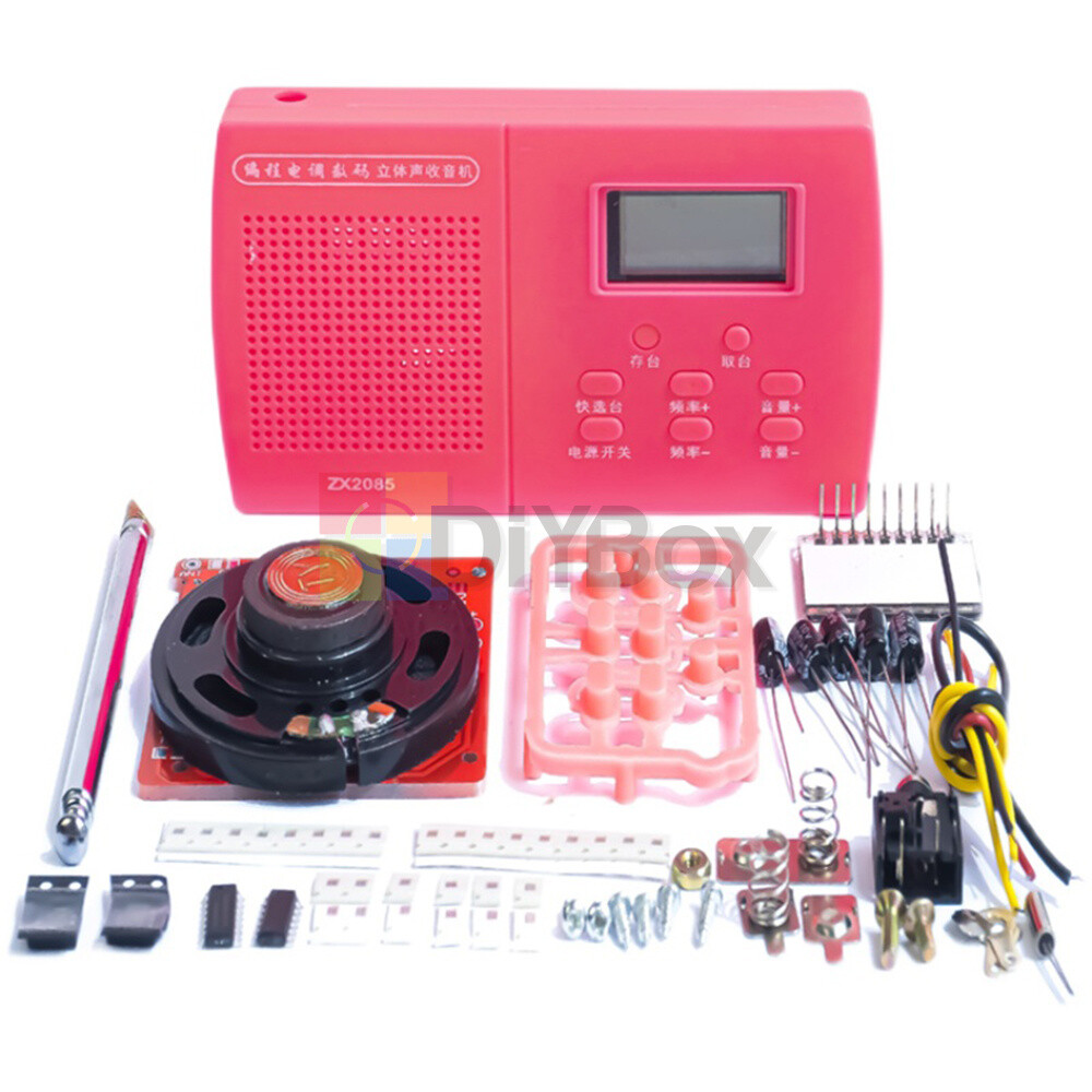 Programming Digital Stereo Radio Kit Electronic Skill Teaching Practice DIY Kits