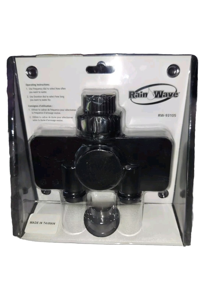 Rainwave Easy Dial 2 Zone Electronic Water Timer Model RW-93105 New (RW)