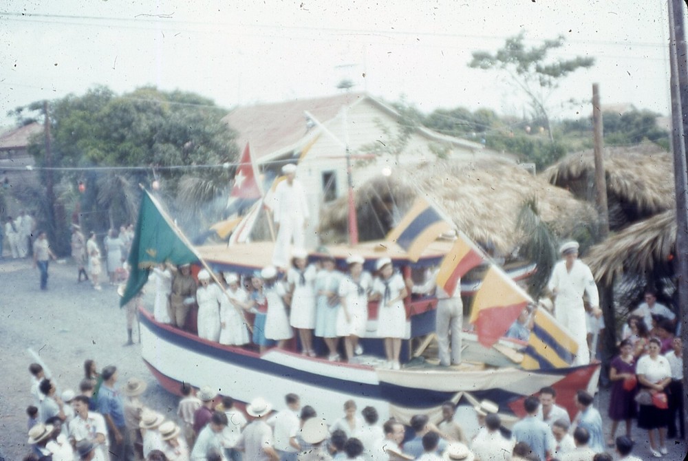 1950s PRE-CASTRO CUBA  35 MM ELECTION  CELEBRATION  FLOAT  P9