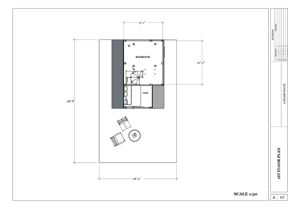 A-Frame low Budget 16’x12’ Tiny House Plan & CAD File,PDF Blueprint,3D Image