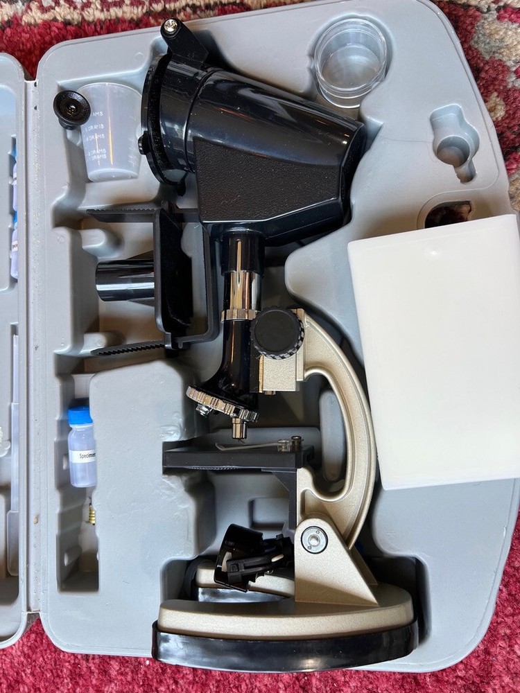 GeoVision MicroProElite Micro Pro Elite Microscope EI-5302 Kit Set w Case Age 8+