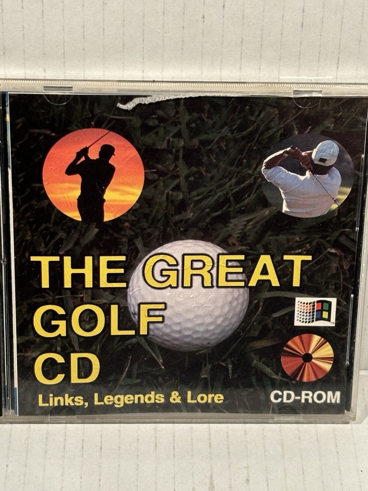 Golf The Great Golf CD Links Legends Lore CD-ROM Windows Dates Facts Stories