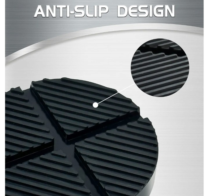 Floor Jack Rubber Pad, Universal Jack Pad Adapter, Protects Weld SideFrame Rail