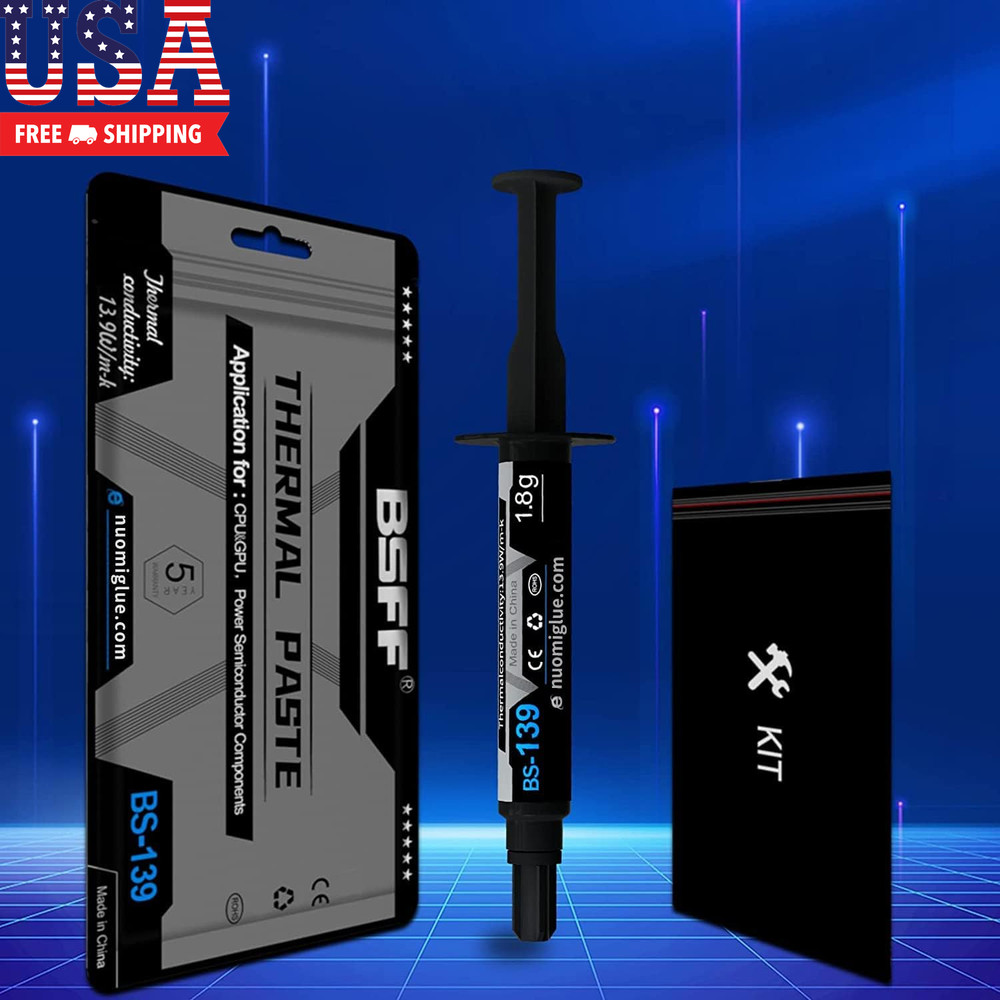 Thermal Paste, 1.8G with Toolkit CPU Paste Thermal Compound Paste Heatsink for I