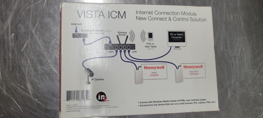 F - HONEYWELL VISTAICM INTERNET CONNECTION MODULE