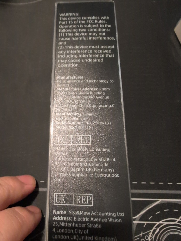 Peiko Language Translator Bluetooth Ear Piece New