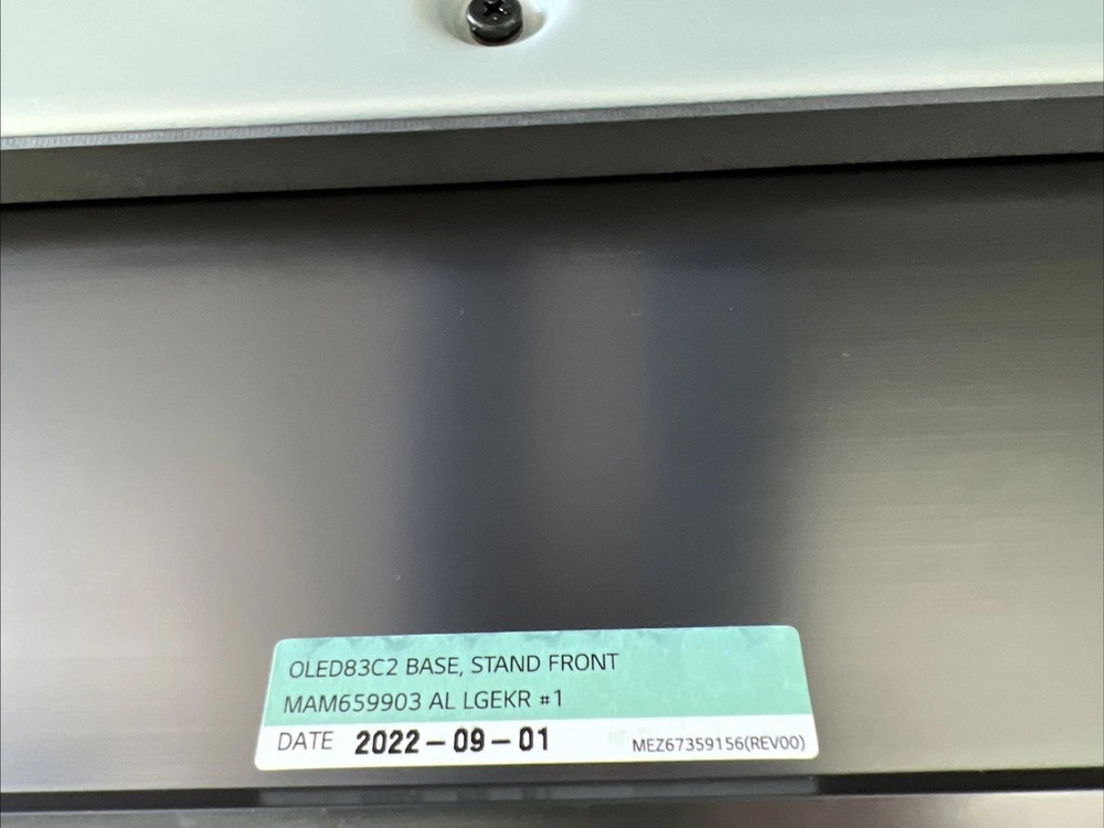 LG OEM Base Model Oled83C2PUA WITH SCREWS