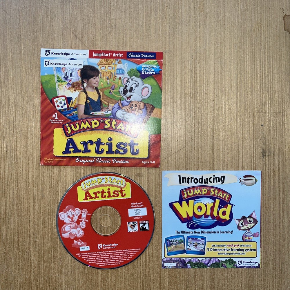 Putt-Putt,2 Jump Start,Math Blaster,etc. (Mac/Windows CD Rom)&more!!Look!