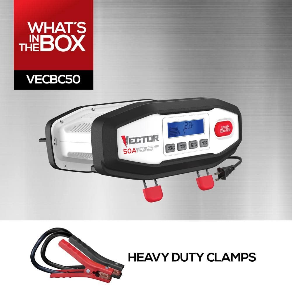 VECTOR 50 Amp Battery Charger/Maintainer