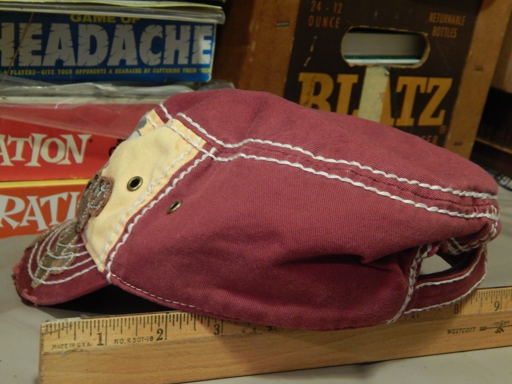 Walt Disney World Souvenir ~ Hook n Loop Distressed MICKEY ~ HAT_CAP ~ Ltd VG+