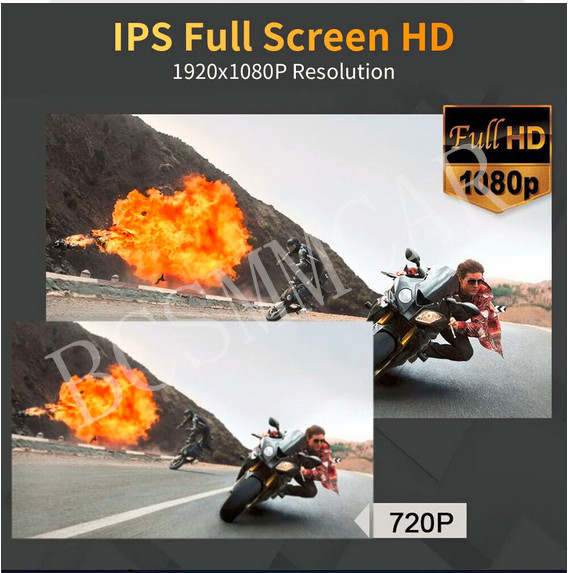 2x Car Headrest Monitor Rear Seat Entertainment TV Video Player IPS Touch Screen