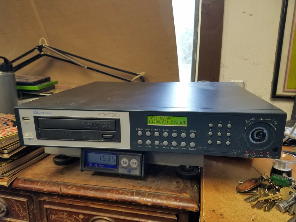 Ever Focus EverFocus Digital Video Recorder Model EDVR9D1 Untested