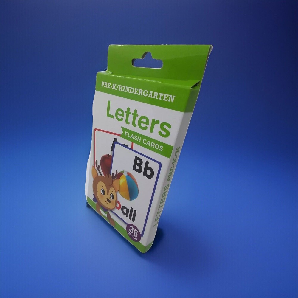 Letters Flash Cards Kindergarten Uppercase Lowercase Educational ABC's Learning