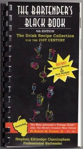 The Bartender's Black Book - Plastic Comb - GOOD