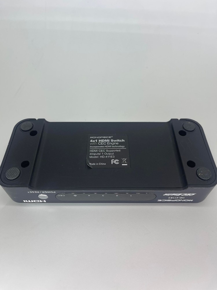 MONOPRICE 4x1 Enhanced HDMI Switch with CEC Engine Model: HD-411E3