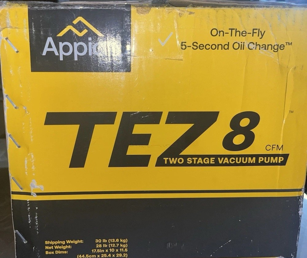 Appion Tez 8 CFM Two-Stage Vacuum Pump