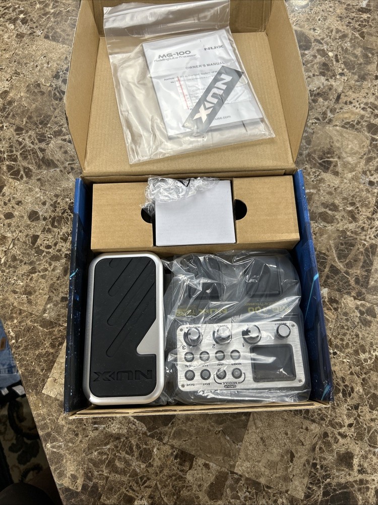 Nux Mg-100 Modeling Guitar Processor Multi Effects Drum Machine Looper