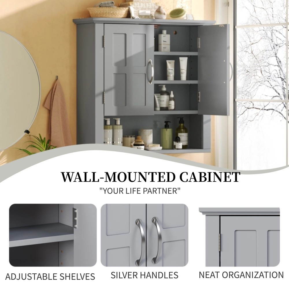 Bathroom Wall Storage Cabinet, Multi -functional Wall Mounted Cabinet