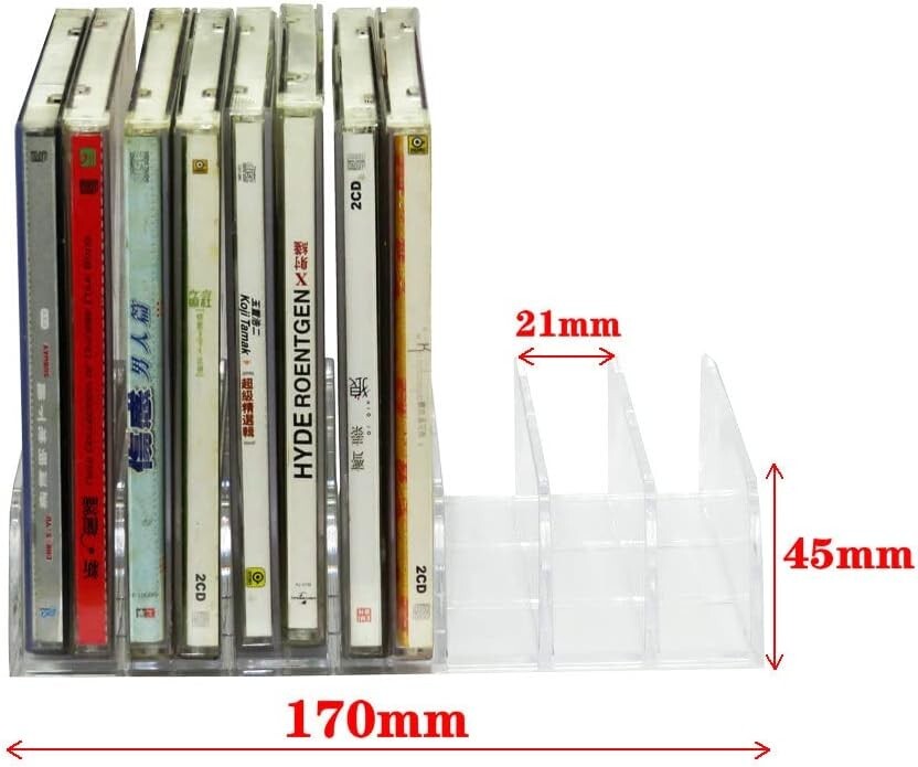 Clear Acrylic CD Holder CD Storage Box CD Display Rack CD Stand Only New