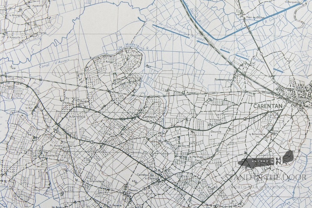 WW2 Normandy D-Day map 2 Carentan