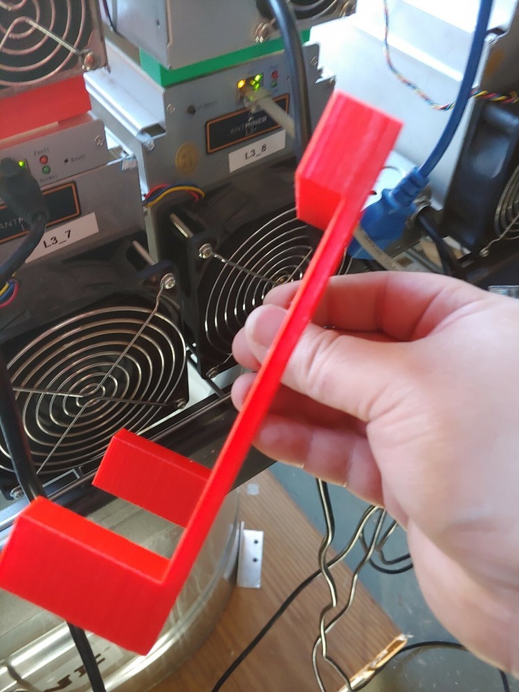 ASIC power supply holder 3d printed