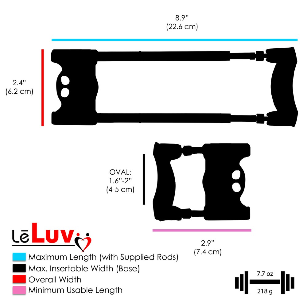 LeLuv EasyMAX Extender | Gold Spring Loaded Stretching Device | Basic