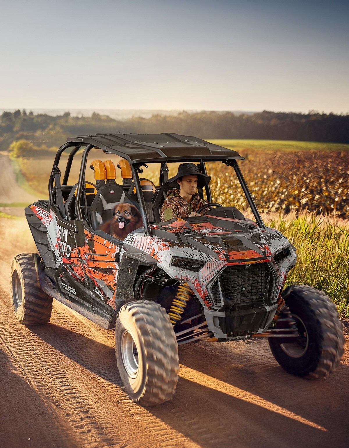 KEMIMOTO 1680D UTV Seat Covers W/ Pocket for Polaris RZR XP 1000 2014-2023