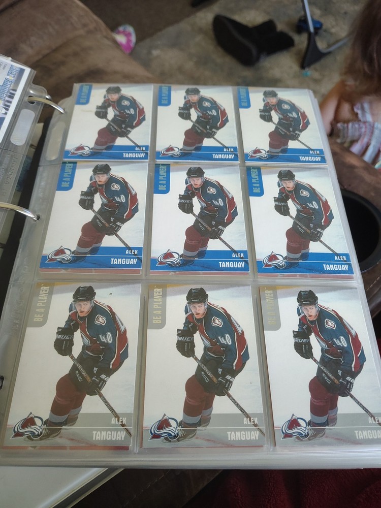 binder Alex Tanguay cards
