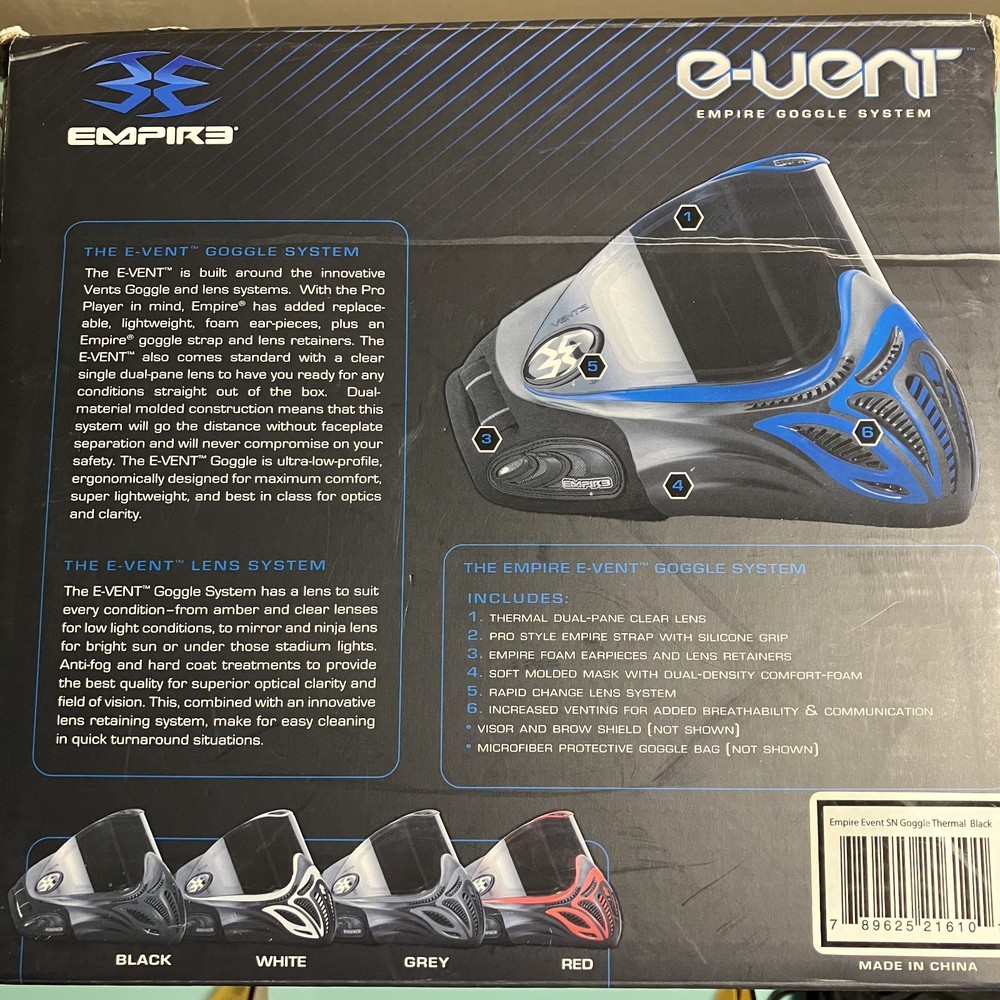 Empire E-VENT black paintball mask